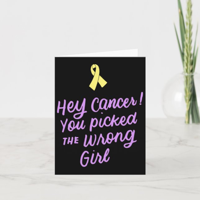 Cancer, du valde fel flickbarndom kort (Framsida)