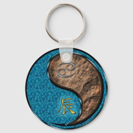 Cancer & Earth Dragon Nyckelring