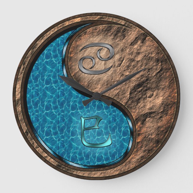 Cancer & Earth Orm Stor Klocka (Framsida)