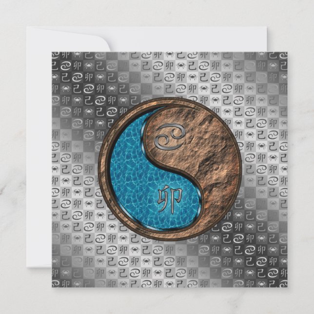 Cancer & Earth Rabbit Kort (Framsida)