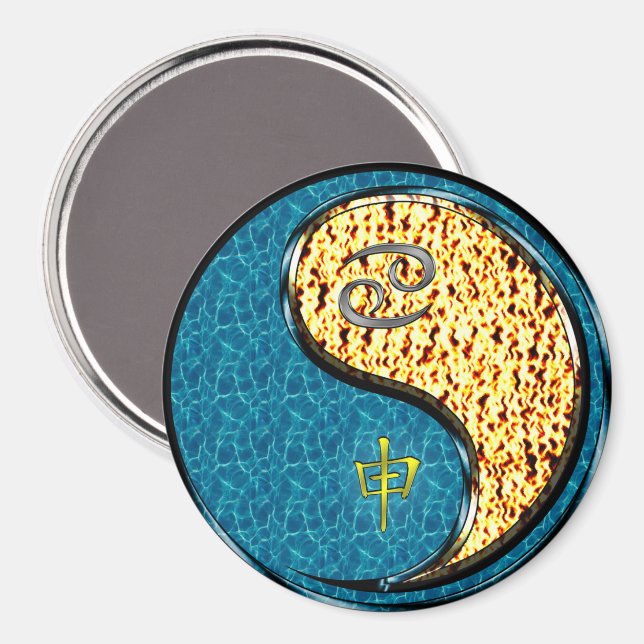 Cancer & Eldapåpa Magnet (Front/Back)