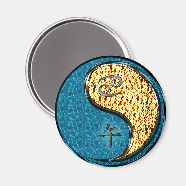 Cancer & Eldhäst Magnet (Front/Back)