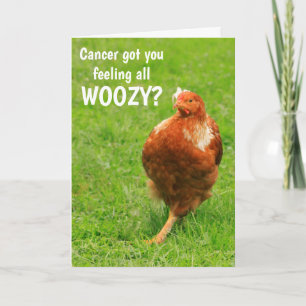 Cancer Encouragement Funny Chicken Kort