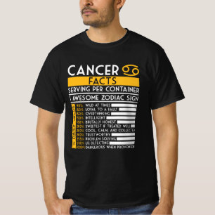 Cancer Facts Zodiac Horoscope Funny Astrology Star T Shirt