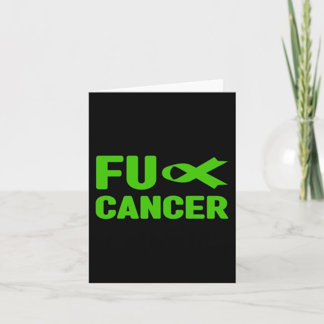 Cancer - Fck Gallgångscancer Medvetenhet 3  Kort (Framsida)