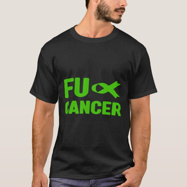 Cancer - Fck Gallgångscancer Medvetenhet 3  T Shirt (Framsida)