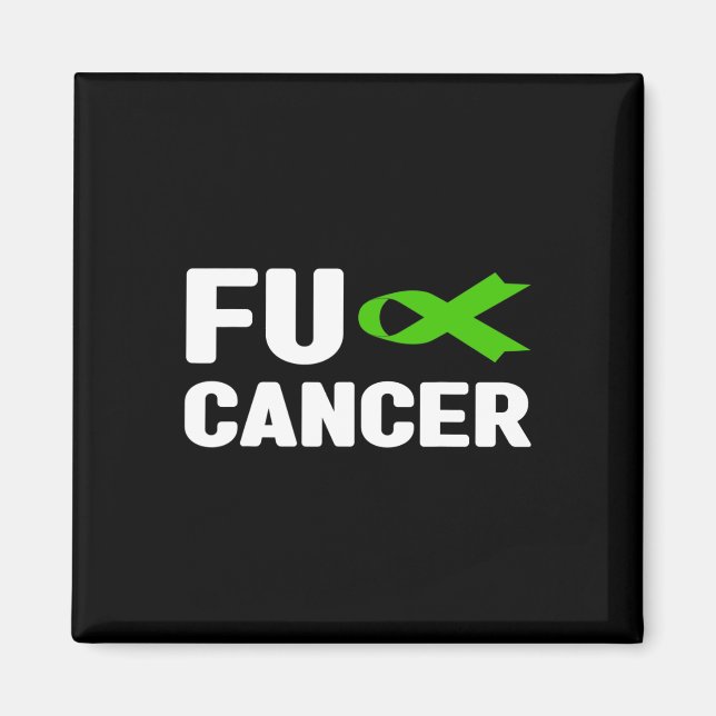 Cancer - Fck Gallgångscancer Medvetenhet 4  Magnet (Framsidan)
