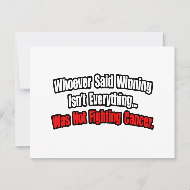 Cancer Fighting Quote (Framsida)