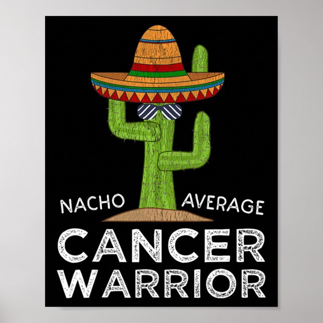 Cancer Fighting Support Funny Cancer Fighter Warri Poster (Framsidan)