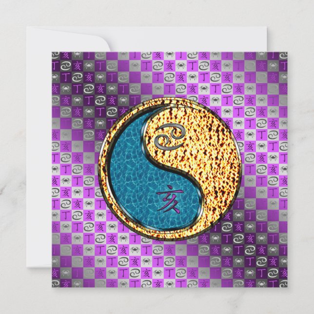 Cancer & Fire Boar Kort (Framsida)