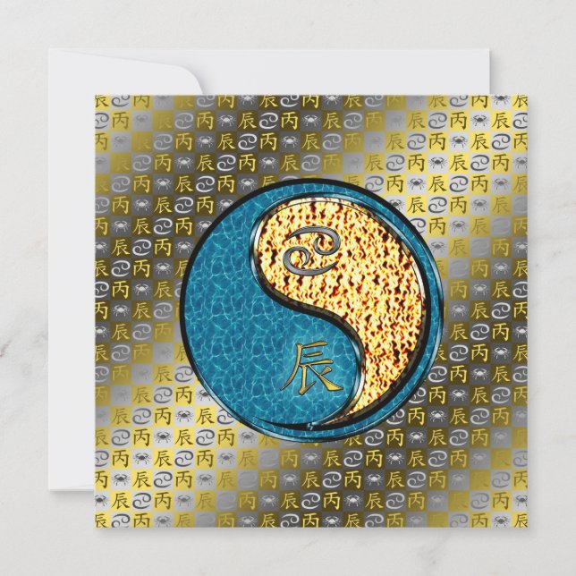 Cancer & Fire Dragon Kort (Framsida)