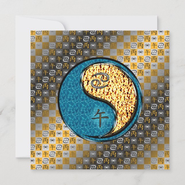 Cancer & Fire Horse Kort (Framsida)