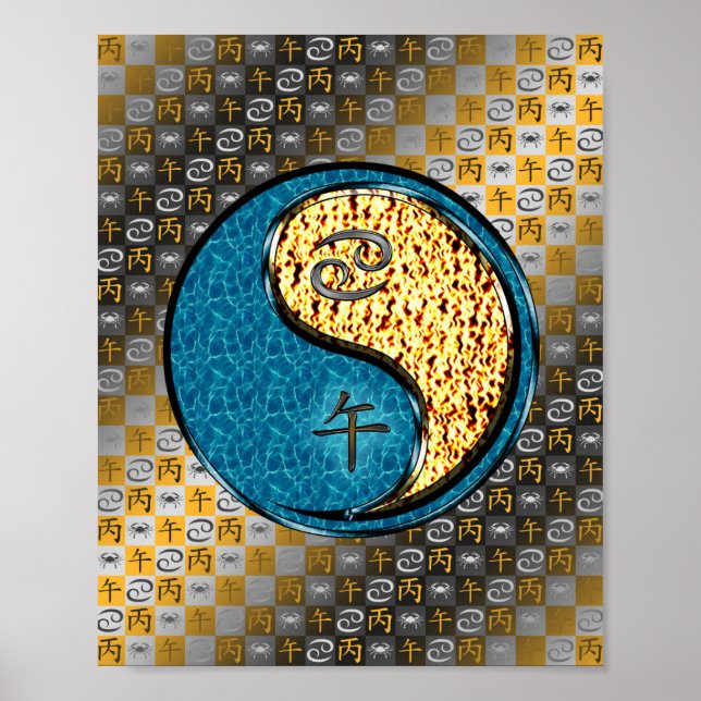 Cancer & Fire Horse Poster (Framsidan)