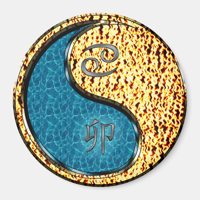 Cancer & Fire Kanin Magnet (Framsidan)