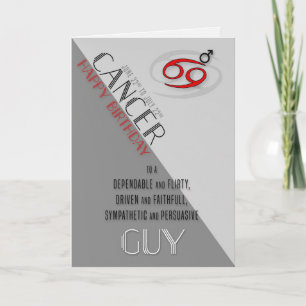 Cancer födelsedag för honom 22 juni till 22 juli kort