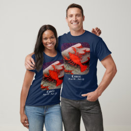 Cancer Födelsedagsfesten Crab Zodiac Sign T Shirt
