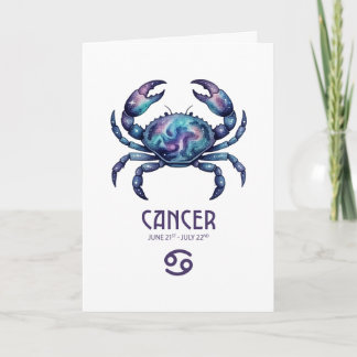 Cancer födelsedagskort helgkort