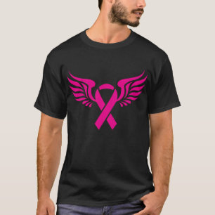 Cancer för band för bröstcancermedvetenhetservi t shirt