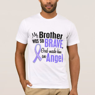 Cancer för broder för ängel 1 Esophageal T Shirt