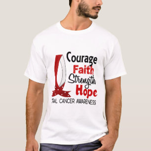 Cancer för hopp för kuragetrostyrka muntlig t-shirt