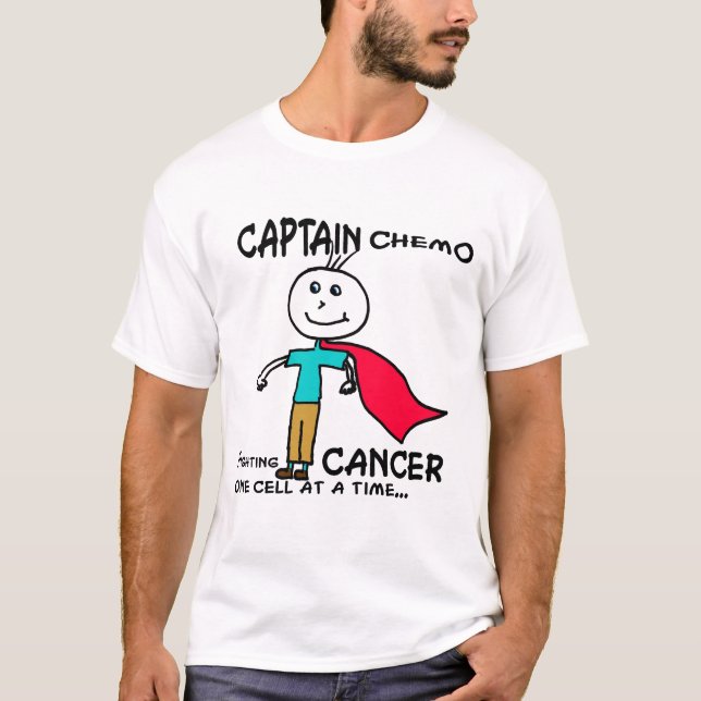 CANCER FÖR KAPTEN CHEMO TEE SHIRT (Framsida)