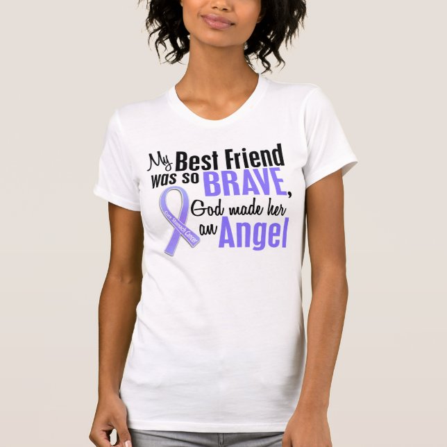 Cancer för mage för bästa vän för ängel 1 tee (Framsida)