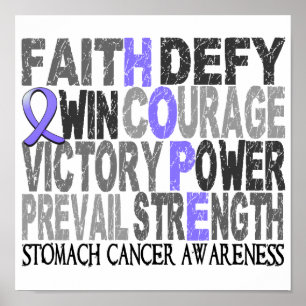 Cancer för mage för hoppordCollage Poster