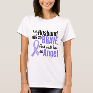 Cancer för make för ängel 1 Esophageal T Shirt