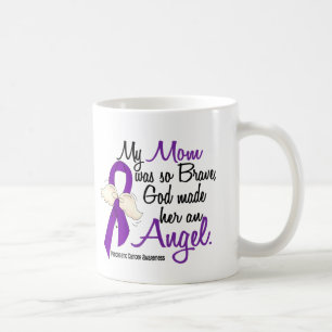 Cancer för mamma för ängel 2 bukspottkörtel- kaffemugg