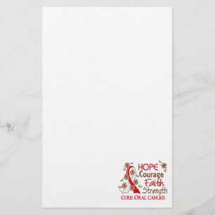 Cancer för styrka 3 för hoppkuragetro muntlig brevpapper
