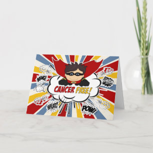 Cancer Free Grattiss Boys Red Superassistance Kort