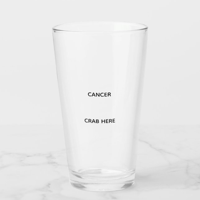 Cancer glass glaskopp (Baksida)
