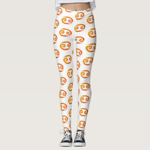 Cancer Golden Zodiac-tecken Golden Symbol Leggings