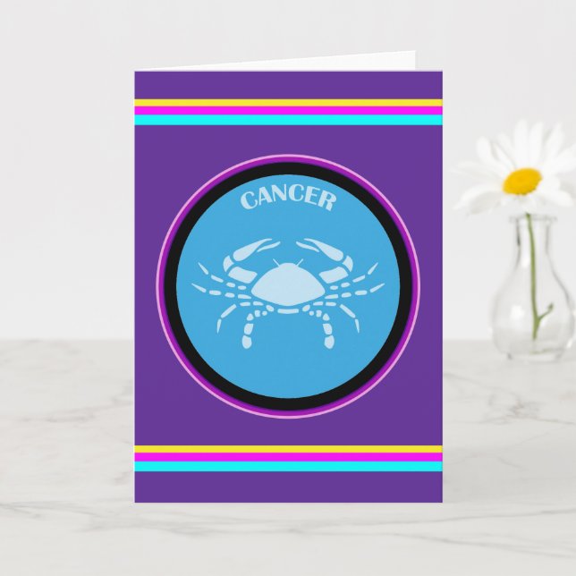 Cancer gratulationskort kort (Liten växt)