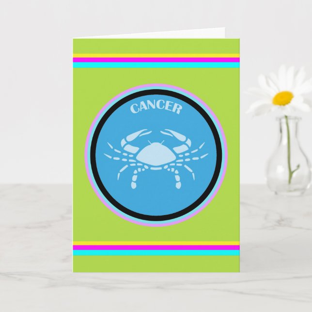 Cancer gratulationskort kort (Liten växt)