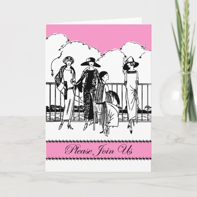 Cancer Hat Party-inbjudan, Tittar Fabulous Inbjudan (Framsida)