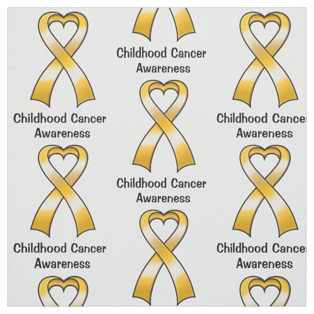 Cancer Hjärtband i barndomen Tyg (Provkarta)