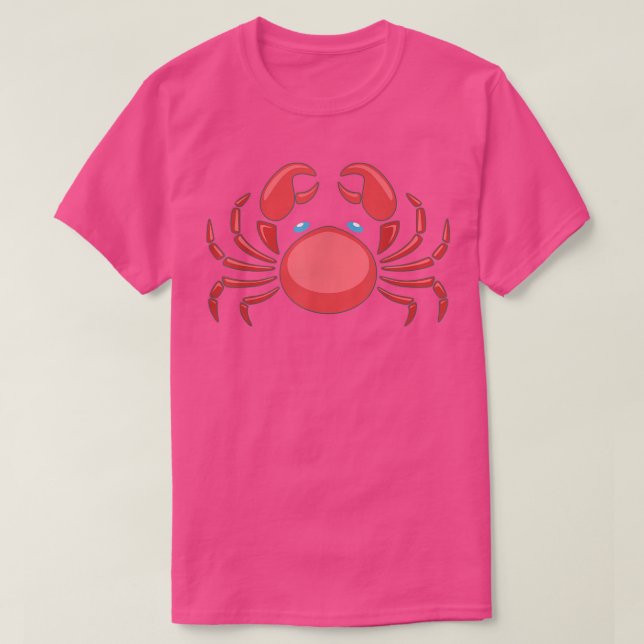 Cancer Horoscope June Zodiac Birthday T Shirt (Design framsida)