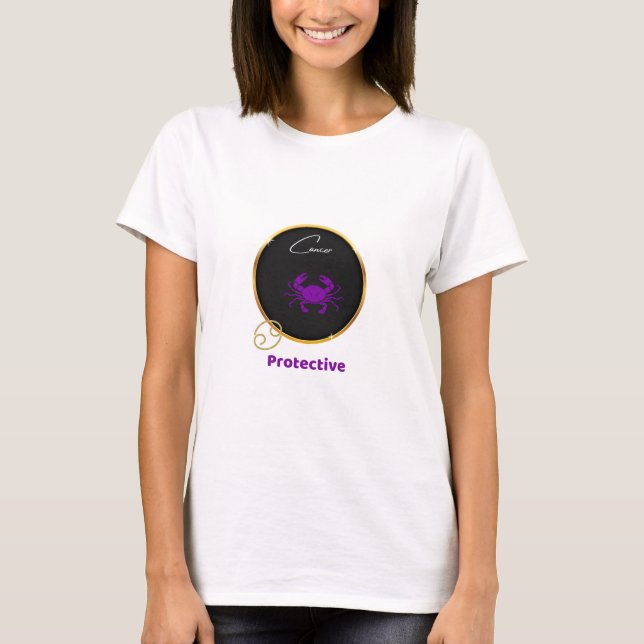 Cancer Horoscope T-Shirt (Framsida)