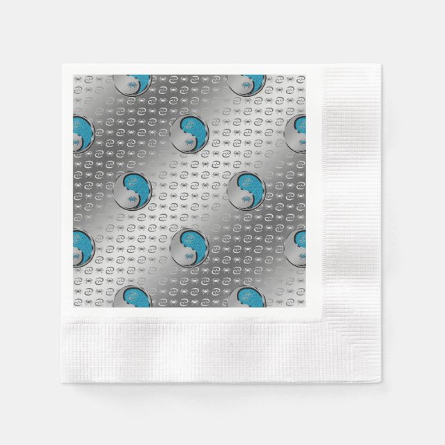 Cancer i Crab Pappersservett (Framsidan)