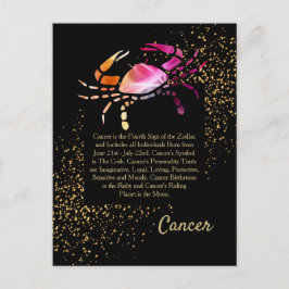 Cancer i Crab Vykort