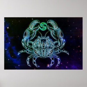 cancer i krabbans zodiak poster