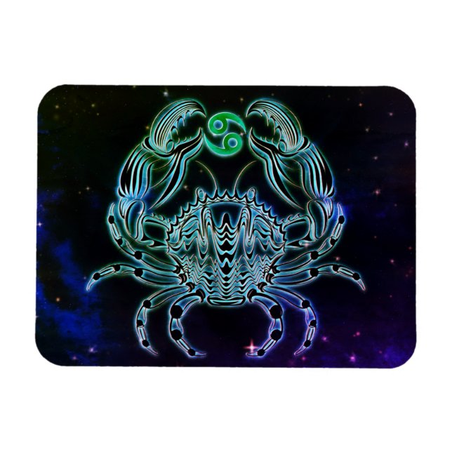 cancer i krabbans zodiakmagnet magnet (Horisontell)