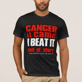 Cancer. Jag slår Cancer. Cancerfri. T-shirt