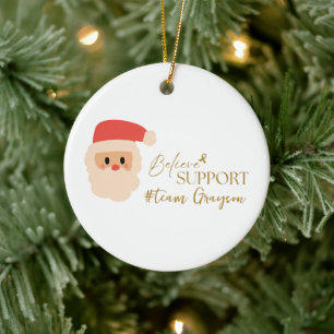 cancer. Julens Anpassningsbar #team namn Ornaments Julgransprydnad Keramik