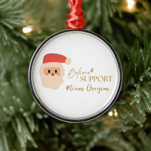 cancer. Julens Anpassningsbar #team namn Ornaments Julgransprydnad Metall