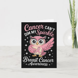 Cancer kan inte skada min Gnistra bröstcancervårto Kort