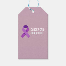 Cancer kan kasta sten | Dusty Mauve present för vå Presentetikett