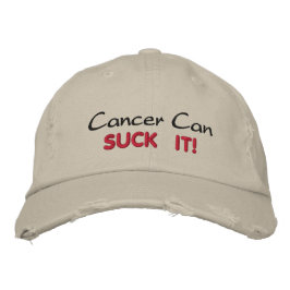 Cancer kan SUCK IT! Broderad Keps
