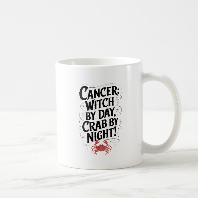 Cancer: Kasta för dagen, Crab för natten! Kaffemugg (Höger)